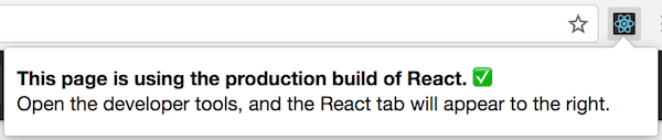 React DevTools auf einer Webseite mit React im Produktions-Modus