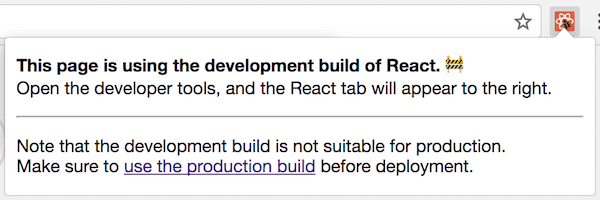 React DevTools auf einer Webseite mit React im Entwickler-Modus